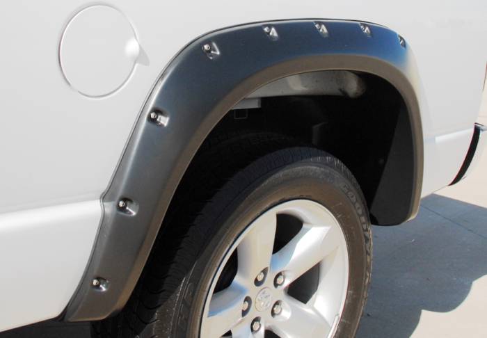 Prestige - Dodge Ram Prestige Rear Pair RX Rivet Style Standard Fender Flare Set - RX203SB