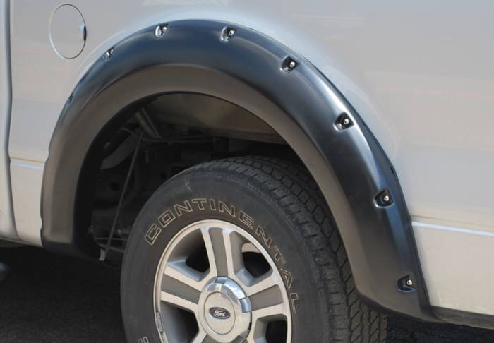 Prestige - Ford F150 Prestige Rear Pair RX Rivet Style Textured Fender Flare Set - RX310TB