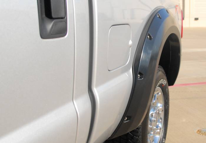 Prestige - Ford F250 Prestige Rear Pair RX Rivet Style Textured Fender Flare Set - RX314TB