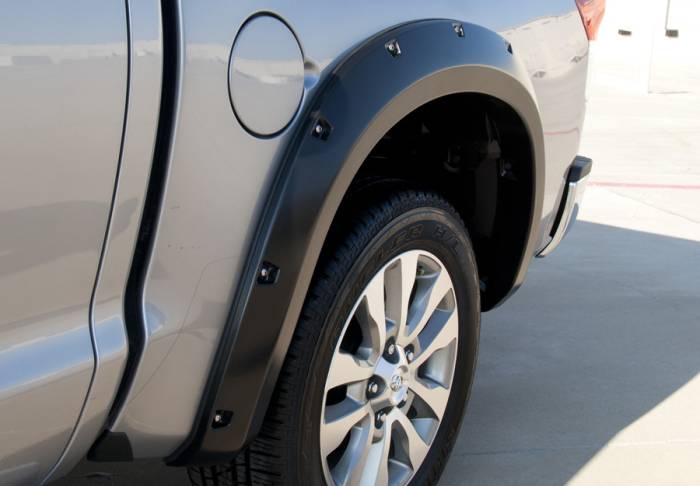 Prestige - Toyota Tundra Prestige Rear Pair RX Rivet Style Textured Fender Flare Set - RX602TB