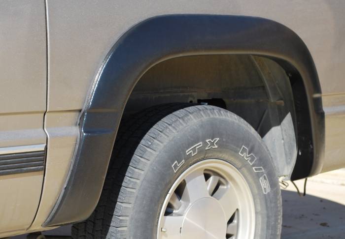 Prestige - Chevrolet C3500 Prestige Rear Pair SX Street Style Textured Fender Flare Set - SX101TB