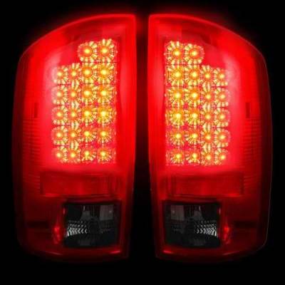 Recon - Recon LED Taillights with Dark Red Smoked Lens - 264171RBK