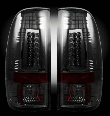 Recon - Ford Superduty Recon LED Taillights - Smoked Lens - 264176BK