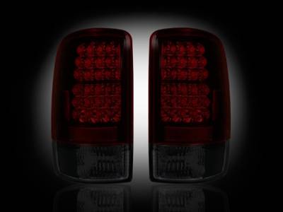 Recon - GMC Denali Recon LED Taillights - Dark Red Smoked Lens - 264177RBK