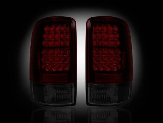 Recon - GMC Denali Recon LED Taillights - Dark Red Smoked Lens - 264177RBK