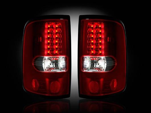 Recon - Ford F150 Recon Straight Side LED Taillights - Red Lens - 264178RD