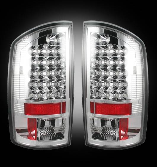 Recon - Dodge Ram Recon LED Taillights - Clear Lens - 264179CL
