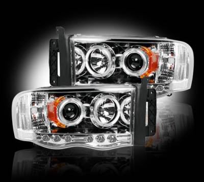 Recon - Dodge Ram Recon Projector Headlights - 264191CL