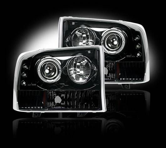 Recon - Ford Superduty Recon Projector Headlights - 264192BK