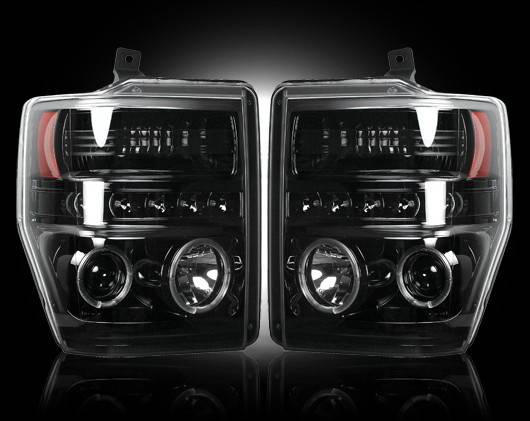 Recon - Ford Superduty F350 DRW Recon Projector Headlights - 264196BK