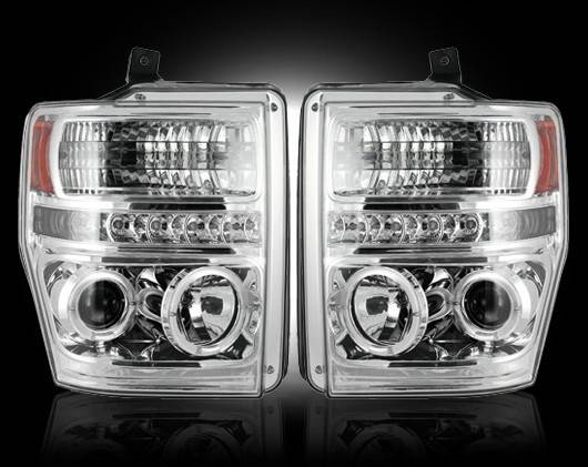 Recon - Ford F550 Recon Projector Headlights - 264196CL