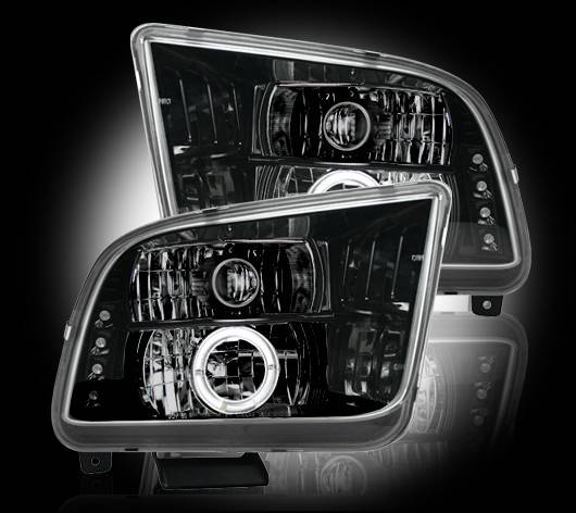 Recon - Ford Mustang Recon Projector Headlights - 264197BK