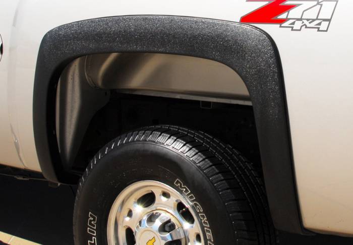 Prestige - Chevrolet Silverado Prestige Rear Pair SX Street Style Textured Fender Flare Set - SX106TB