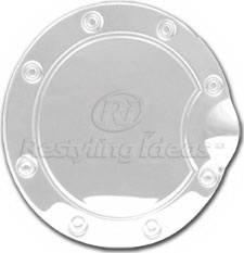 Restyling Ideas - Ford F350 Restyling Ideas Fuel Door Cover - Stainless Steel - 34-SSM-201