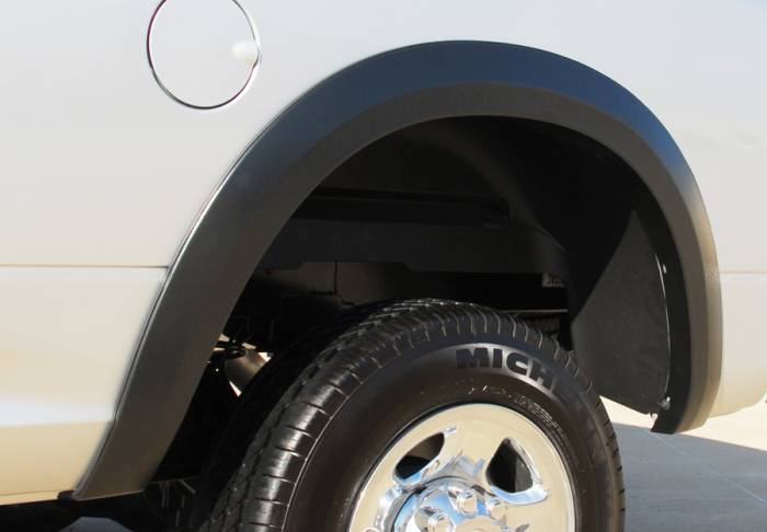 Prestige - Dodge Ram Prestige Rear Pair SX Street Style Textured Fender Flare Set - SX205TB