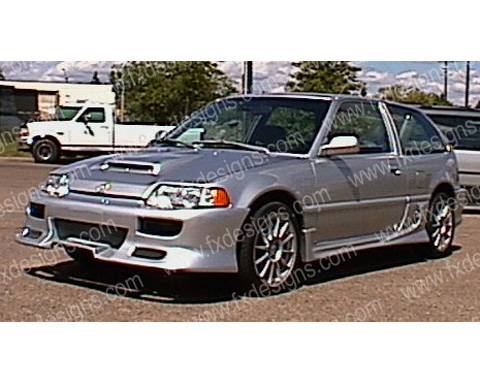FX Designs - Honda Civic FX Design Combat Style Full Body Kit - FX-313K