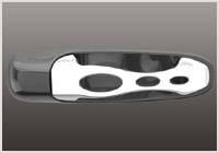Grippin Billet - Grippin Billet Side Door Handle Python Style - Brushed Chrome - Pair - 34000