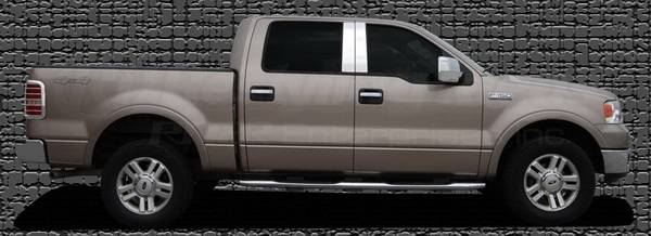 Restyling Ideas - Ford F150 Restyling Ideas Pillar Post - Stainless Steel Mirror Look - 4PC - 52-SS-FOF15044