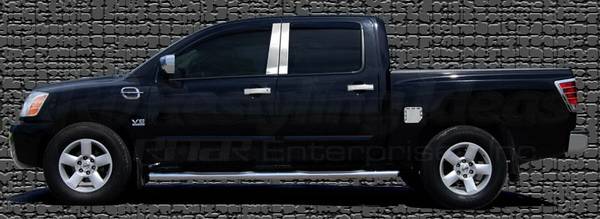 Restyling Ideas - Nissan Titan Restyling Ideas Pillar Post - Stainless Steel Mirror Look - 4PC - 52-SS-NITIT04