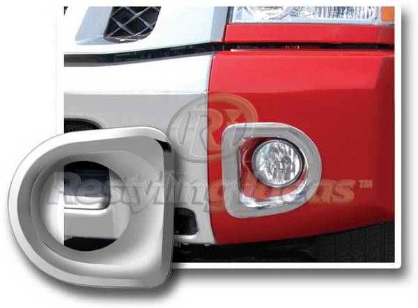 Restyling Ideas - Nissan Titan Restyling Ideas Stainless Steel Bumper Fog Lamp Bezel - 62813SS