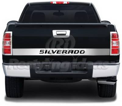 Restyling Ideas - Chevrolet Silverado Restyling Ideas Signature-X Tailgate Accents - Stainless Steel - 65-SS-CHSIL07