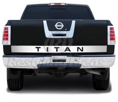 Restyling Ideas - Nissan Titan Restyling Ideas Signature-X Tailgate Accents - Stainless Steel - 65-SS-NITIT04