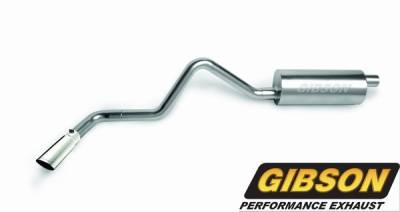 Gibson Exhaust - Gibson Exhaust Single Swept Side Rear Exhaust System with Long Arm Kit