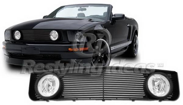 Restyling Ideas - Ford Mustang Restyling Ideas Grille - 72-GF-MUS05VGL-BK