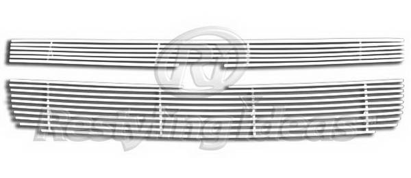 Restyling Ideas - Chevrolet Equinox Restyling Ideas Upper Grille -Stainless Steel Chrome Plated Billet - 72-SB-CHEQU05-T