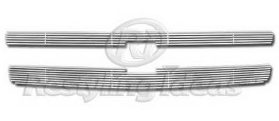 Restyling Ideas - Chevrolet Silverado Restyling Ideas Upper Grille -Stainless Steel Chrome Plated Billet - 72-SB-CHSIL07-T
