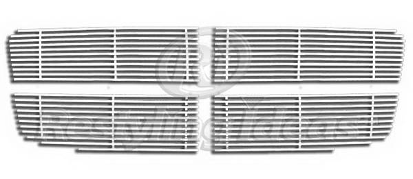 Restyling Ideas - Dodge Durango Restyling Ideas Upper Grille -Stainless Steel Chrome Plated Billet - 72-SB-DODUR07-T