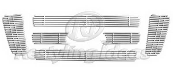 Restyling Ideas - Ford F150 Restyling Ideas Upper Grille -Stainless Steel Billet - 72-SB-FOF1504-T6-NC