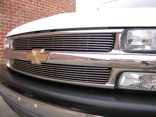 Grillcraft - Chevrolet Suburban BG Series Black Billet Upper Grille - 2PC - CHE-1500-BAO
