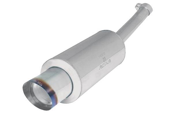 Remus - Honda Civic Remus Rear Silencer - Polished with Exhaust Tip - Round - 256002 8598B