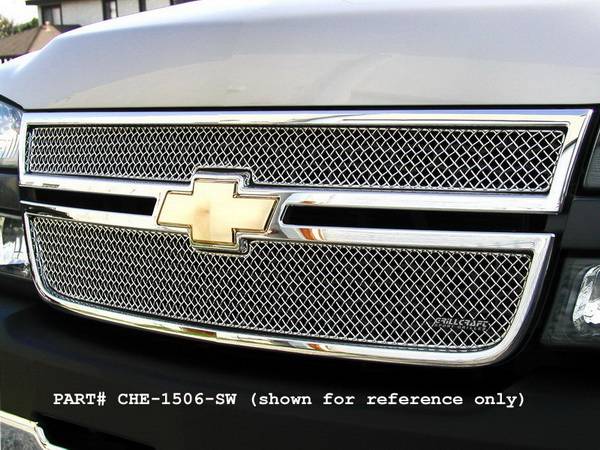 Grillcraft - Chevrolet Avalanche SW Series Black Upper Grille - CHE-1505-SW