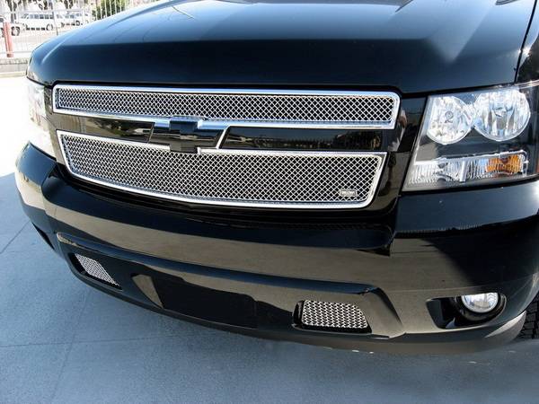 Grillcraft - Chevrolet Suburban SW Series Black Upper Insert Grille - CHE-1507-SW