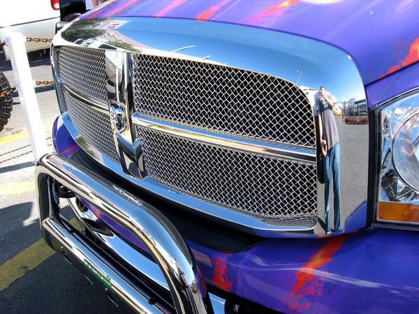 Grillcraft - Dodge Ram SW Series Black Upper Insert Grille - 4PC - DOD-1007-SW