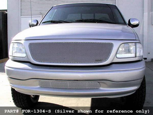 Grillcraft - Ford Expedition MX Series Black Bumper Insert Grille - FOR-1304-B