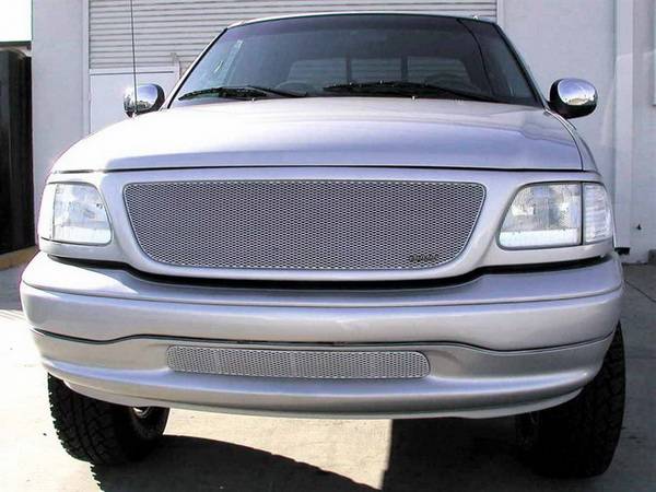 Grillcraft - Ford Expedition MX Series Silver Bumper Insert Grille - FOR-1304-S