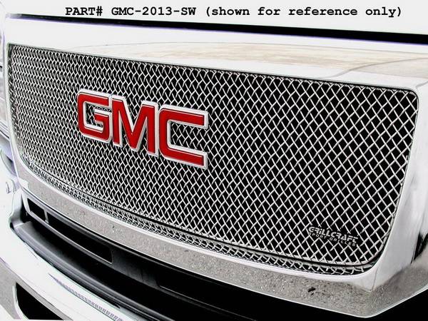 Grillcraft - GMC Sierra SW Series Black Upper Grille - GMC-2012-SW