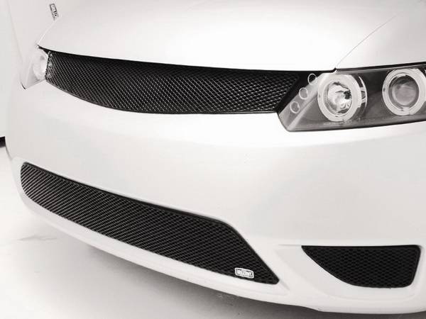 Grillcraft - Honda Civic 2DR MX Series Black Lower Grille - 3PC - HON-1145-B