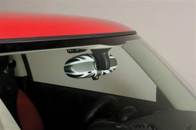 Putco - Mini Cooper Putco Rear View Mirror Cover - Black Union Jack - 400060