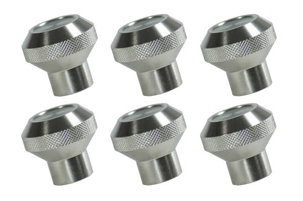 Omix - Rugged Ridge Instrument Knob Set - 6 Piece - Stainless - 11126-01
