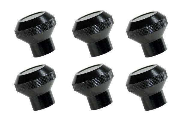 Omix - Rugged Ridge Instrument Knob Set - 6 Piece - Black - 11126-02