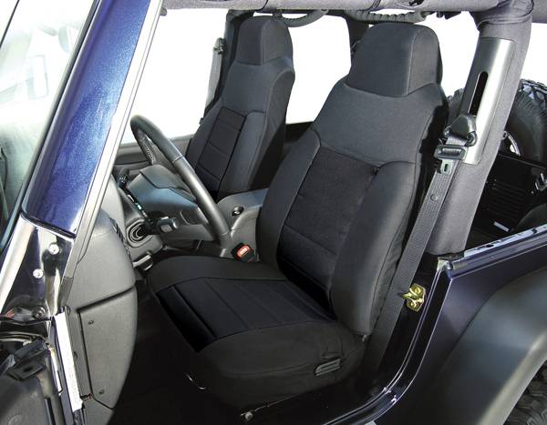 Omix - Rugged Ridge Custom Fit Poly-Cotton Seat Cover - Pair - 13241-01