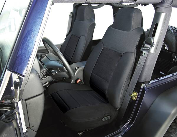 Omix - Rugged Ridge Custom Fit Poly-Cotton Seat Cover - Pair - 13243-01