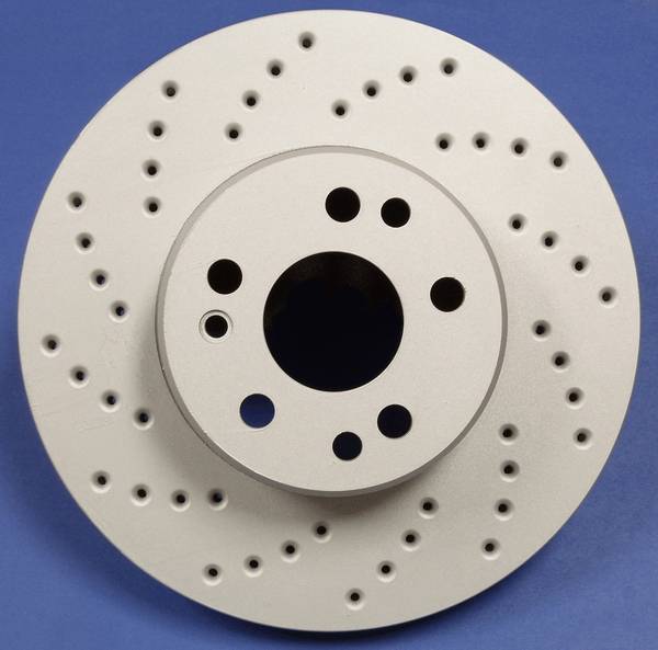 SP Performance - Ford F150 SP Performance Cross Drilled Vented Front Rotors - C54-050