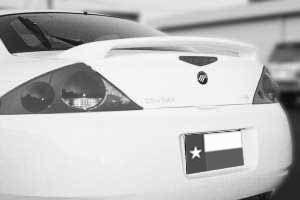 DAR Spoilers - Mercury Cougar DAR Spoilers OEM Look 3 Post Wing w/o Light ABS-310