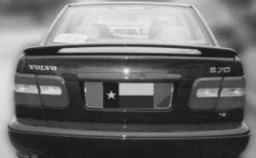 DAR Spoilers - Volvo S70 DAR Spoilers OEM Look 3 Post Wing w/o Light ABS-311