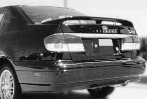 DAR Spoilers - Infiniti G20 DAR Spoilers OEM Look 3 Post Wing w/ Light ABS-313